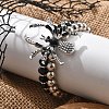 Punk Style Alloy Plastic Charm Bracelets LS-BJEW-K269-01P-4
