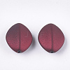 Rubberized Style Acrylic Beads MACR-T026-07B-2