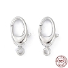 Anti-Tarnish Rhodium Plated 925 Sterling Silver Swivel Clasps STER-K173-23P-4