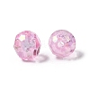 Eco-Friendly Transparent Acrylic Beads PL642-10-3