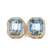 Brass Micro Pave Cubic Zirconia Multi-Strand Links KK-B150-28G-03-1