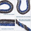 3 Strands 3 Colors Shell Beads Strands SSHEL-NB0001-23-5