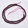 Natural Garnet Beads Strands G-J376-37-4mm-2