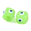 Resin Evil Eye European Beads RESI-A021-18-2