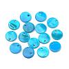 Spray Paint Freshwater Shell Charms SHEL-Q014A-005-1