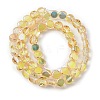 Electroplate Glass Beads Strands X-EGLA-L045-G-HP01-2
