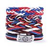 Leather Cord Bracelets Set for Men Women LS-BJEW-C005-02B-2