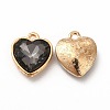 Faceted Glass Rhinestone Pendants GLAA-I051-B07-1