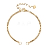 304 Stainless Steel Wheat Chain Bracelet Making AJEW-JB01472-1