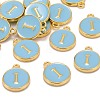 Golden Plated Alloy Enamel Charms X-ENAM-S118-04I-4