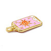 Alloy Enamel Pendants X-ENAM-D042-01C-3