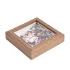 Natural Mixed Stone Chips Chips Tree of Life with Wooden Photo Frame Decorations DJEW-B013-04F-2