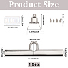 4Pcs Zinc Alloy Twist Bag Lock Purse Catch Clasps PURS-CP0001-03P-2