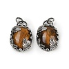 Natural Tiger Eye Pendants G-Z101-02AS-07-1