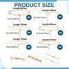 6 Styles Alloy Double Lyaer Round Ball Chain Waist Chains for Women AJEW-PH0008-07-2