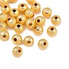 Textured Brass Beads KK-P309-01A-G-1