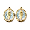 304 Stainless Steel Enamel Pendants STAS-Z163-21G-05-1