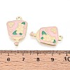 Alloy Enamel Pendants ENAM-T022-62C-3