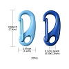 20Pcs Spray Painted Alloy Push Gate Snap Keychain Clasp Findings FIND-YW0001-74-4