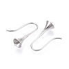 304 Stainless Steel Earring Hooks STAS-N108-30P-3