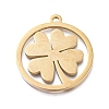 Ion Plating(IP) 304 Stainless Steel Pendants STAS-L245-018G-1