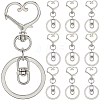 18Pcs Alloy Swivel Keychain Clasps KEYC-SP0001-48B-P-1