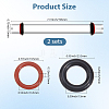 1 Set Acrylic Rolling Pins AJEW-SP0002-49-2