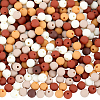 500Pcs Rubberized Style Imitated Silicone Acrylic Beads MACR-SP0001-07D-1