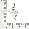 304 Stainless Steel Pendants STAS-Q343-03B-P-3