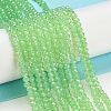 Baking Painted Transparent Glass Beads Strands DGLA-A034-J2mm-B09-2