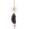 Brass & Crystal Suncatchers HJEW-G018-04A-G-3