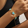 Valentine's Day Zinc Alloy Acrylic Link Bracelets FS-WG7C947-05-1