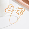 Iron Spiral Heart Upper Arm Cuff Bangles for Women WG31FC4-01-3