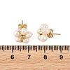 Brass & Natural Cultured Freshwater Pearl Stud Earrings EJEW-JE07492-5