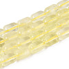 Natural Lemon Quartz(Heated) Beads Strands G-G980-52B-2