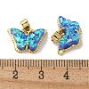 Real 18K Gold Plated Rack Plating Brass Pendants KK-Q009-07G-06-3