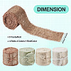 4 Rolls 4 Colors Satin Frayed Ribbon SRIB-TA0001-19-5