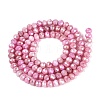 Anti-Tarnish Dyed Rondelle Glass Beads Strands EGLA-T021-3mm-17-14-2