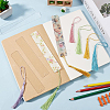 DIY Bookmark Making Kits. with Transparent Acrylic & Polyester Tassel Decoration DIY-SP0001-92A-4