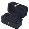 1Pc Mini Rectangle Velvet Ring Storage Boxes with Snap Buttons CON-BBC0001-19-7