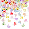 112Pcs 14 Styles UV Plating Transparent and Opaque Acrylic Beads MACR-TA0002-32-3