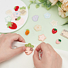Strawberry/Carrot/Star Embroidery Cloth Sew on Appliques PATC-WH0008-135-4