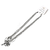 12Pcs 304 Stainless Steel Serpentine Chain Necklaces for Men Women NJEW-H093-19P-01-4