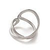 304 Stainless Steel Open Cuff Ring RJEW-C068-05F-P-3