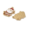 304 Stainless Steel Enamel Pendants STAS-L300-012G-30-2