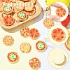 30Pcs 5 Styles Resin Imitation Pizza RESI-CJ0005-27-3