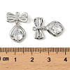 Brass Micro Pave Cubic Zirconia Pendants KK-C107-20B-P-3