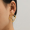 304 Stainless Steel Stud Earrings for Women WG18C3B-01-2