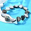 Abalone Shell Beads Stretch Bracelets BJEW-D315-03P-4