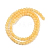 Natural Yellow Jade Bead Strands LS-G-K121-01-4mm-6